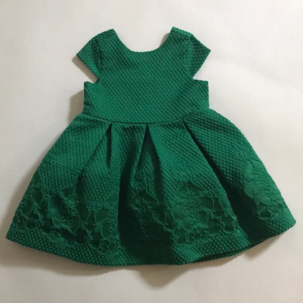 Janie and Jack dress -Emerald green